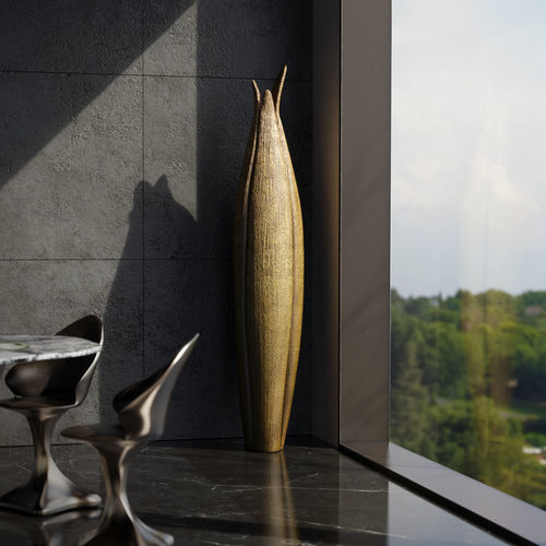 Vaso contemporâneo - AGAVE - KARPA - de resina / de fibra de vidro / de piso