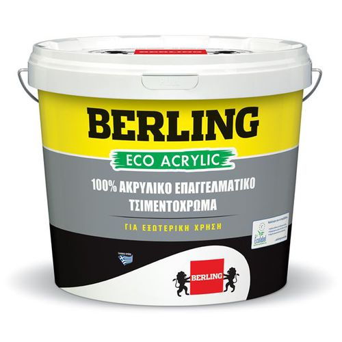 Tinta decorativa - ECO 100% PROFESSIONAL ECO ACRYLIC PAINT - Berling Paints - para ambiente externo / para parede / acrílica