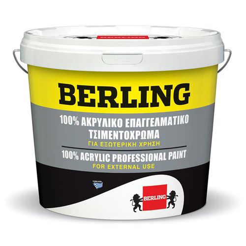 Tinta decorativa - 100% ACRYLIC FOR ASBESTOS CEMENT ROOFS, TILE RED AND GREY - Berling Paints - para ambiente externo / para parede / para concreto