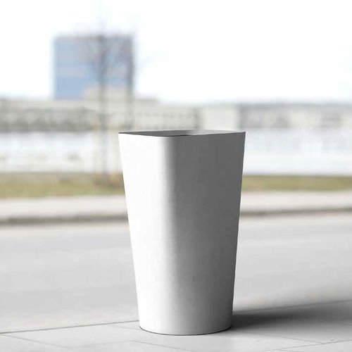 Lixeira pública - EGIO - PREFAC MYWAY - em aço galvanizado / contemporânea / da linha comercial