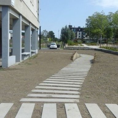 Bloco de pavimentação em concreto - PREFAC MYWAY - para ambiente externo / para pedestres / transitável