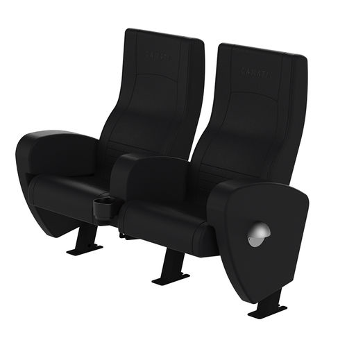 Poltrona de cinema em tecido - ODEON CLUB - Camatic Seating - da linha comercial / vermelha / estofada