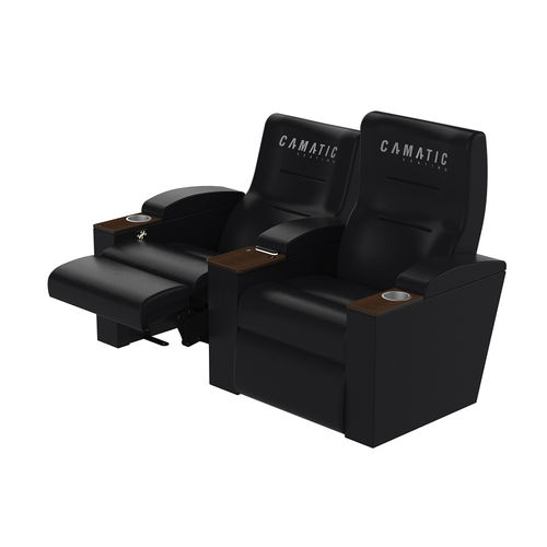 Poltrona de cinema em tecido - VALENCIA FRONT PIVOT - Camatic Seating - em couro sintético / da linha comercial / vermelha