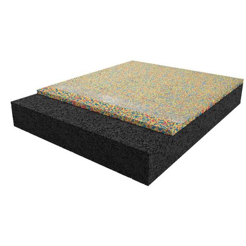 Revestimento de piso de borracha reciclada - CONIPUR PGI - CONICA - em EPDM / para ambiente externo / para ambiente interno