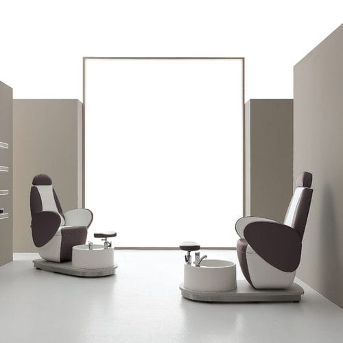 Cadeira spa pedicure em couro sintético - EDGE - VISMARA Beauty&Spa Design - com encosto para cabeça / com apoio para pés / com braços