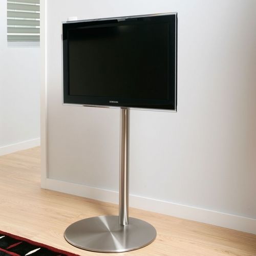 Suporte de piso para TV contemporâneo - DISCO R5 BI - SERI STYLU - giratório / com altura ajustável / com prateleiras