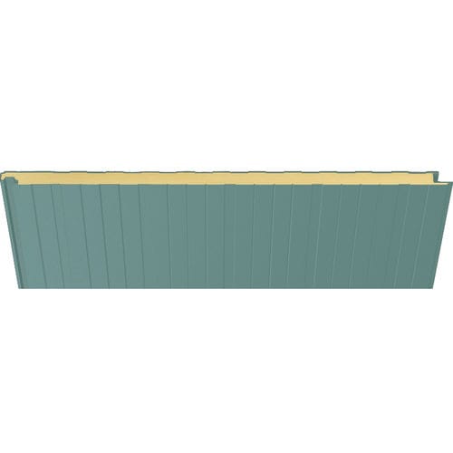 Painel sanduíche para fachada - 3001 VERDE CLARO - HIANSA PANEL S.A - para telhado / para parede / face em aço