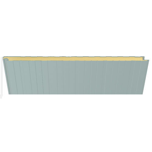 Painel sanduíche para fachada - 5001 GRIS PERLA - HIANSA PANEL S.A - para telhado / para parede / face em aço