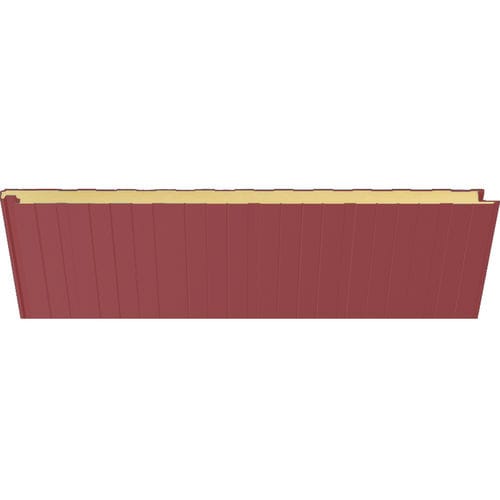 Painel sanduíche para fachada - 7001 ROJO TEJA - HIANSA PANEL S.A - para telhado / para parede / face em aço
