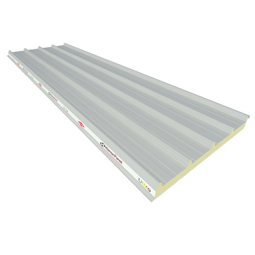 Painel sanduíche para cobertura - EASY CUB 5GR - ULTRA - HIANSA PANEL S.A - 2 faces metálicas / núcleo de poliisocianurato (PIR) / de proteção contra incêndios
