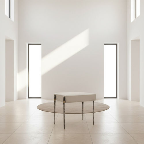 Banco contemporâneo - ETHNIC - Mobilier De Style - em alumínio / em latão / em tecido