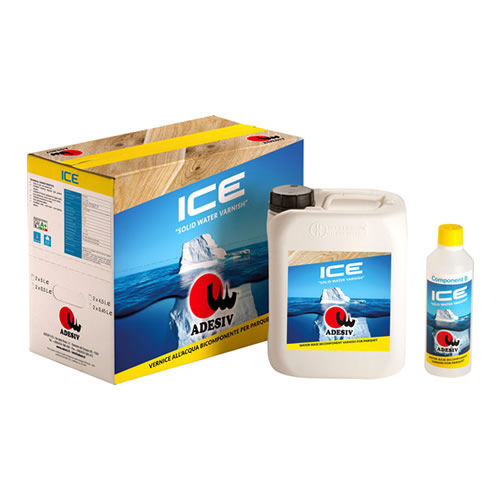 Verniz de proteção - ICE - Adesiv Srl - para piso de madeira / brilhante / fosco