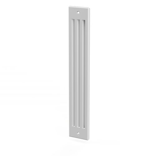 Grelha de ventilação em aço inoxidável - silentAir Gitter M Wei&szlig; - getAir GmbH - retangular / para ambiente externo / da linha residencial