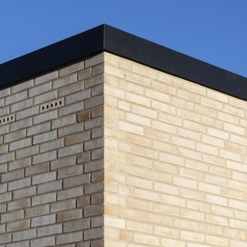 Tijolo aparente em clínquer - RT 485 - Randers Tegl A/S - para ambiente externo / colado / contemporâneo