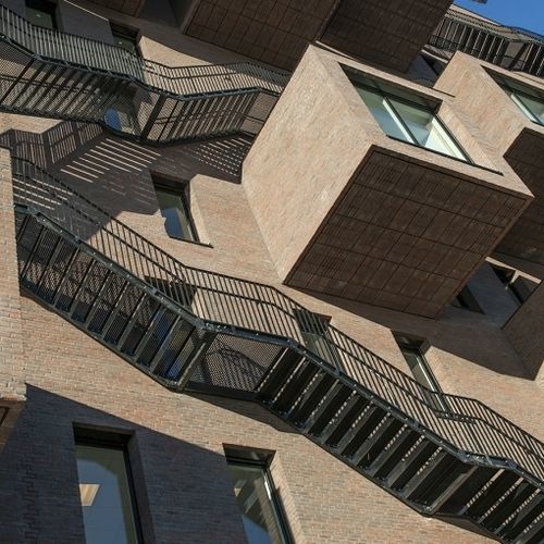 Tijolo aparente de terracota - RT 445 - Randers Tegl A/S - para ambiente externo / colado / rústico