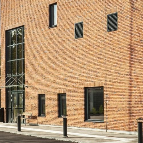 Tijolo aparente em clínquer - RT 571 - Randers Tegl A/S - de terracota / para ambiente externo / colado