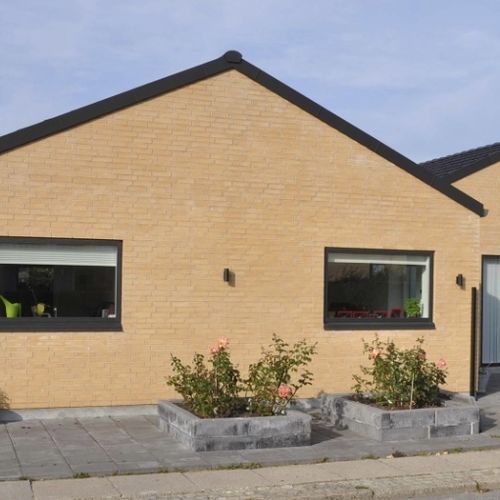 Tijolo aparente em clínquer - RT 202 - Randers Tegl A/S - para ambiente externo / colado / contemporâneo