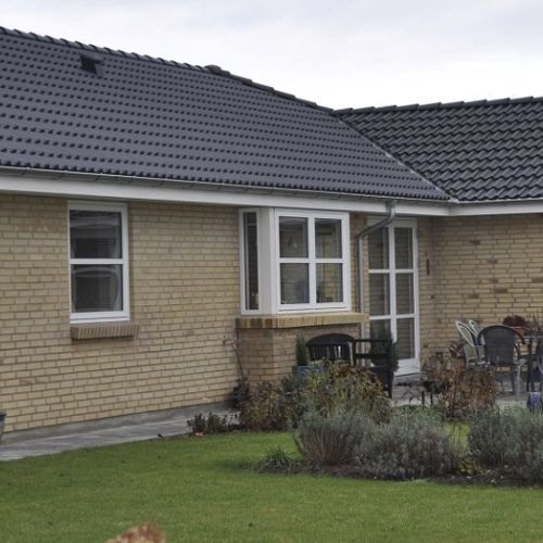 Tijolo aparente em clínquer - RT 410 - Randers Tegl A/S - de terracota / para ambiente externo / colado