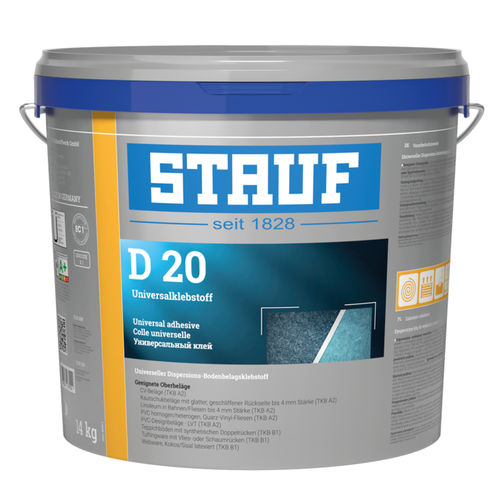 Cola em pasta de revestimento - D 20 - Stauf Klebstoffwerk GmbH - em poliuretano / para concreto / para madeira