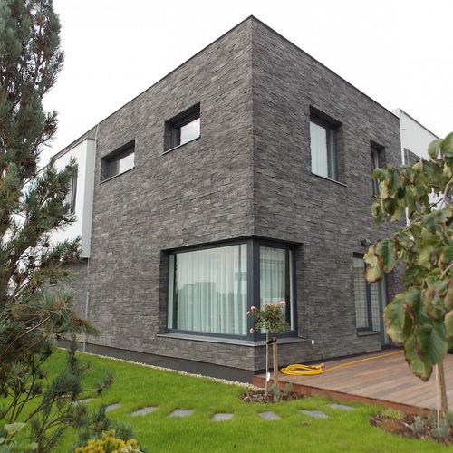 Revestimento de parede em pedra reconstituída - MEROCK - Wild stone - para ambiente interno / para área externa / texturizado