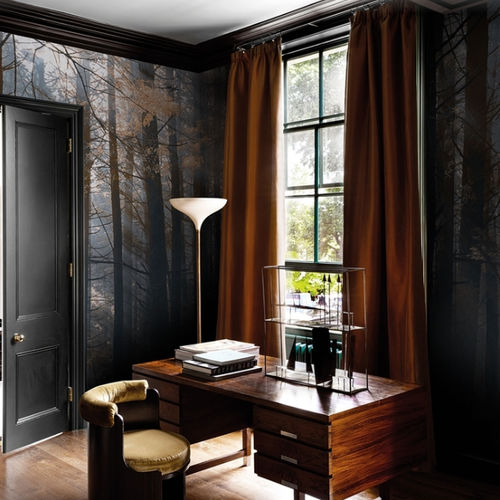 Papel de parede contemporâneo - CANADIAN FOREST - LondonArt Wallpapers - em algodão / vinílico / com natureza