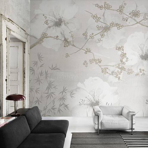 Papel de parede contemporâneo - BETTER DAYS RE-EDITION - LondonArt Wallpapers - vinílico / em PVC / com padrão floral