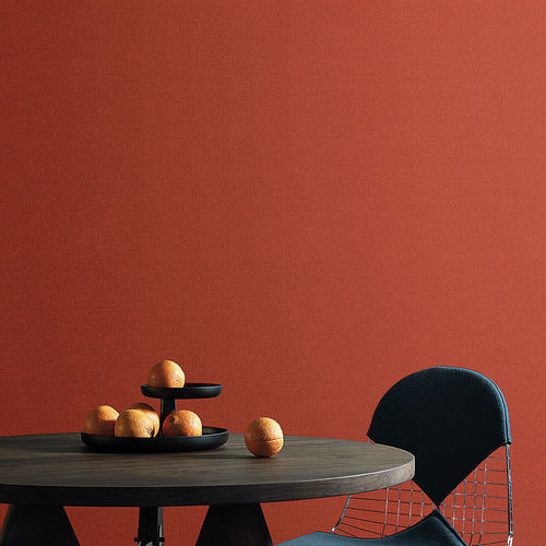 Papel de parede contemporâneo - ROSSO TERRACOTTA - LondonArt Wallpapers - em tecido não tecido / em PVC / de cor lisa