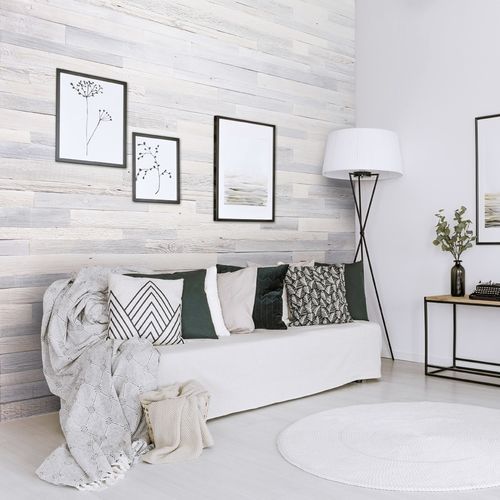 Painel em madeira para ambiente interno - MASK - AW Latvia - para parede / em madeira de recuperação / sustentável