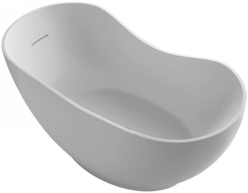 Banheira oval - ABRAZO: C1800K - JACOB DELAFON - freestanding / em Solid Surface / branca