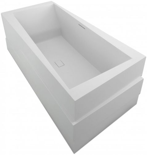 Banheira freestanding - ASKEW: C1801K - JACOB DELAFON - em Solid Surface / branca