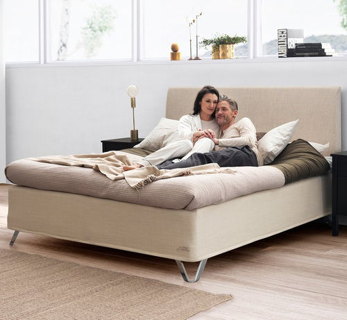 Cama de casal - SUPREME NORDIC SEAMLESS - Jensen - contemporânea / estofada / com cabeceira
