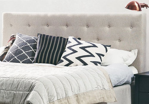 Cabeceira para cama de casal - DIONE DECOR - Jensen - contemporânea / em tecido / estofada