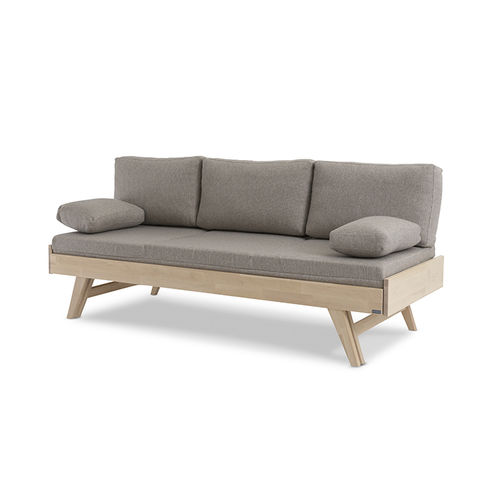 Sofá-cama - NOTTE - Kiteen Huonekalutehdas Oy - contemporâneo / em tecido / branco