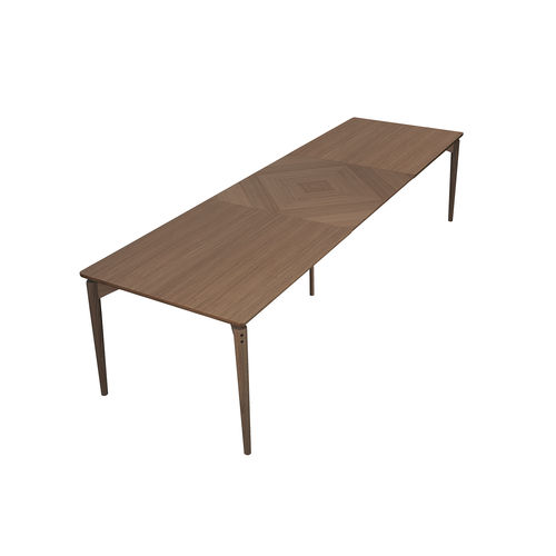 Mesa de jantar de design escandinavo - AERIS  - PBJ Mobler ApS - em carvalho / em nogueira / com base em carvalho