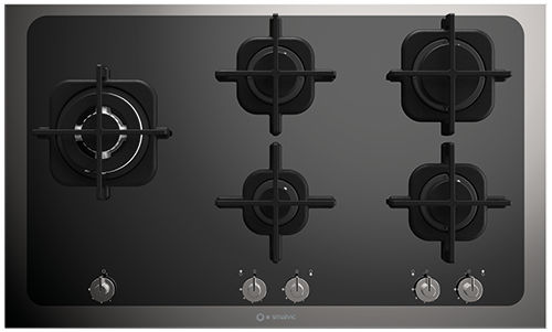 Cooktop a gás - SYMBOL 90 : 1014734000 - Smalvic SpA - 5 bocas / de embutir / com botões