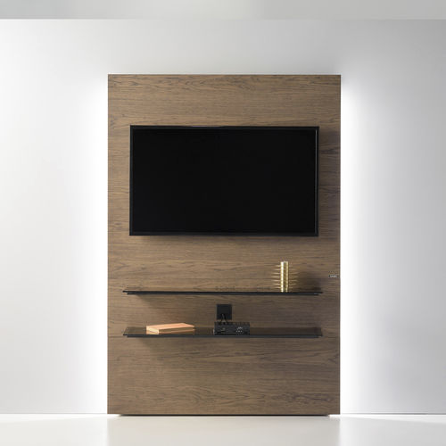 Rack de TV contemporâneo - CINEMA ZN105 - ZEGEN - hi-fi / com iluminação embutida / em madeira