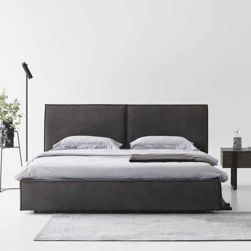 Cama de casal - FRIDA - ZEGEN - contemporânea / estofada / com cabeceira