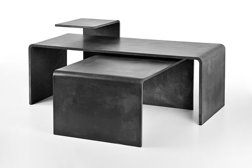 Mesa de centro contemporânea - TRIO SET - Gravelli - em concreto / retangular / da linha residencial