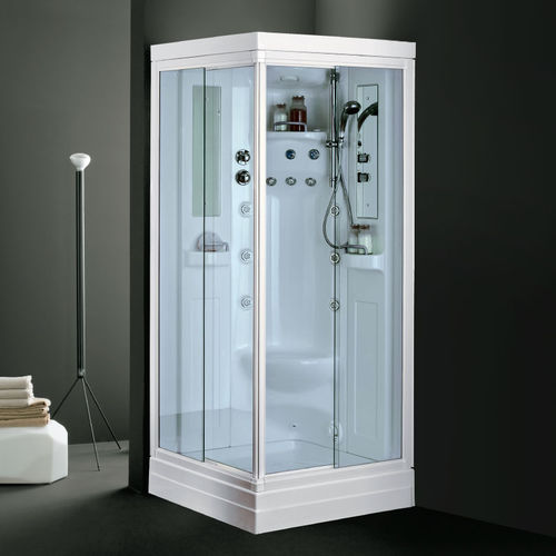 Cabine de banho em vidro - ELIOS Q - ilma srl - com portas de correr / de canto