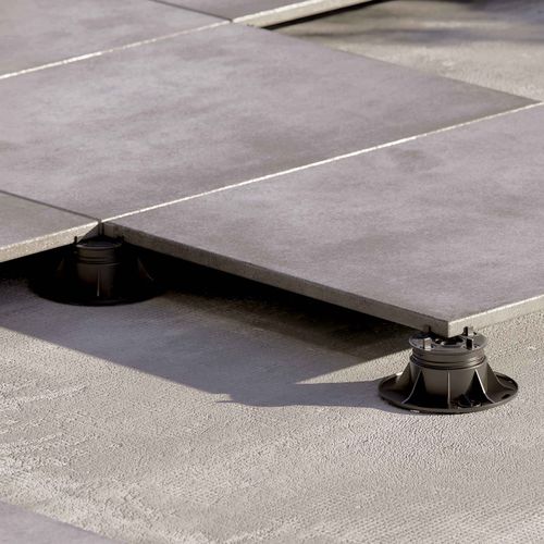 Pedestal para piso elevado em PP - PP LEVEL DUO MAXI FIX - PROFILPAS - para ambiente externo / ajustável / da linha residencial