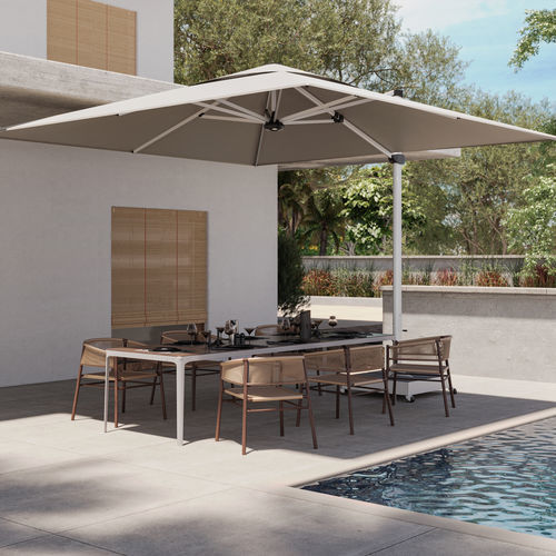 Ombrelone quadrado - PALESTRO PRO - Solero Parasols - retangular / lateral / orientável