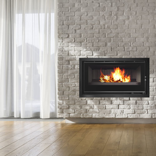 Lareira tipo inserto a lenha - Llama Cristal 100 EcoDesign - BELLIDO Manufacturas Metálicas, S.L. - em aço / de convecção natural / contemporânea