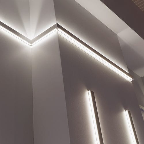 Perfil de iluminação de sobrepor - ARCHITECTURE - millelumen - de LED / modular / da linha comercial