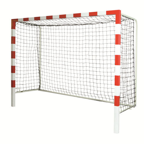 Rede de handebol em PEAD - S16861 - SODEX SPORT - preta / retangular / com malha retangular