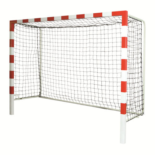 Rede de handebol em PEAD - S16881 - SODEX SPORT - preta / retangular / com malha retangular