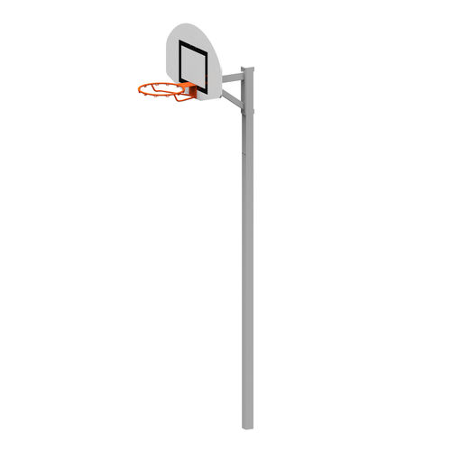 Tabela de basquete para ambiente externo - S14019 - SODEX SPORT - para fixação em buchas no piso / para chumbar no solo / de aço galvanizado