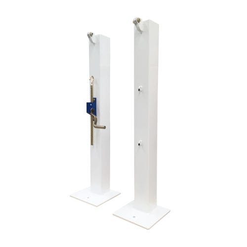 Poste de tênis fixo - S25216 - SODEX SPORT - de aço galvanizado / branco / com pintura eletrostática
