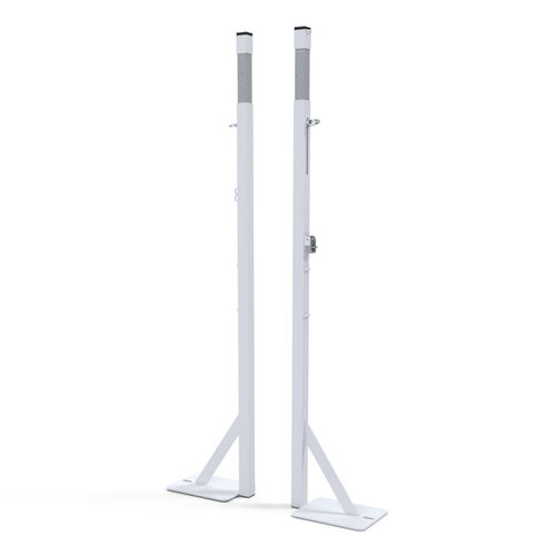 Poste de badminton fixo - S27280 - SODEX SPORT - em aço / branco / com pintura eletrostática