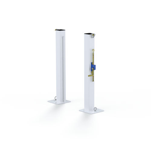 Poste de tênis fixo - S25252 - SODEX SPORT - de aço galvanizado / branco / com pintura eletrostática