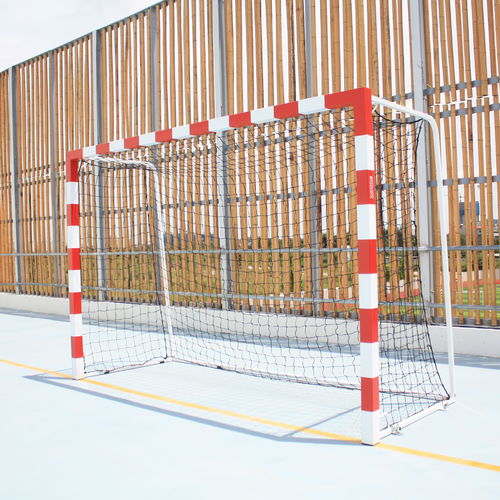 Trave de handebol de competição - S16231 - SODEX SPORT - de aço galvanizado / móvel / em vermelho e branco